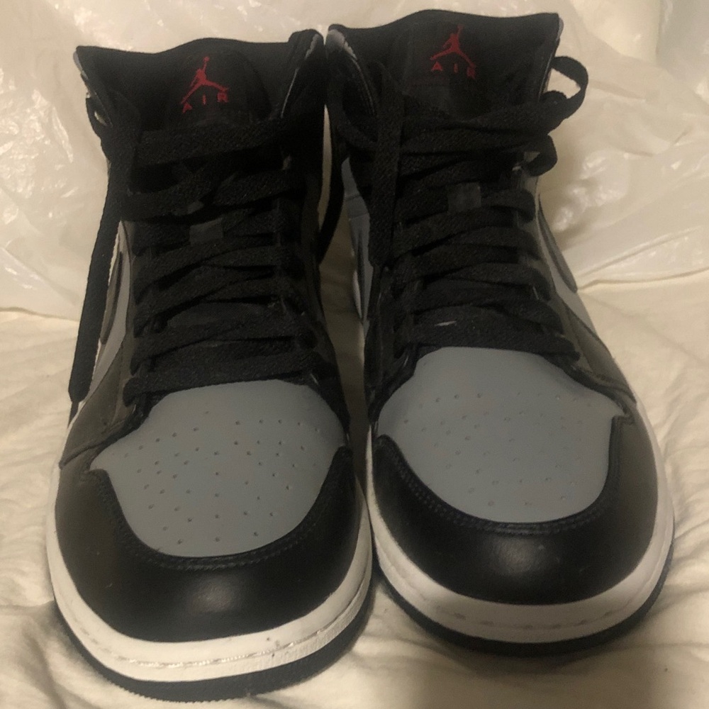 Jordan Black and Gray High-Top Sneakers
